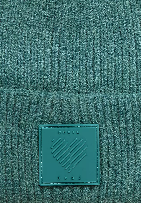 ŽENSKA KAPA O_knit cap with silicone 