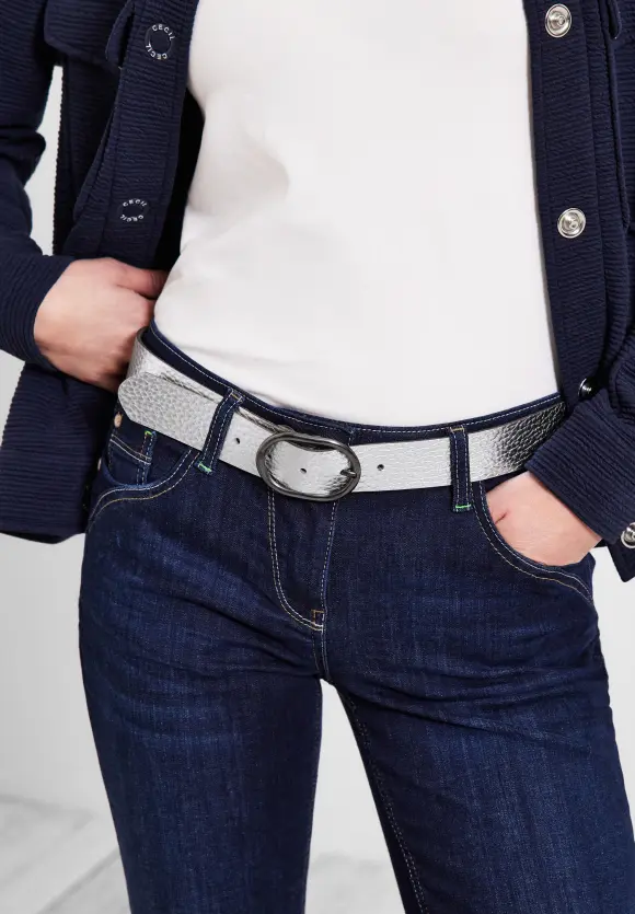 PAS Shiny leather belt 