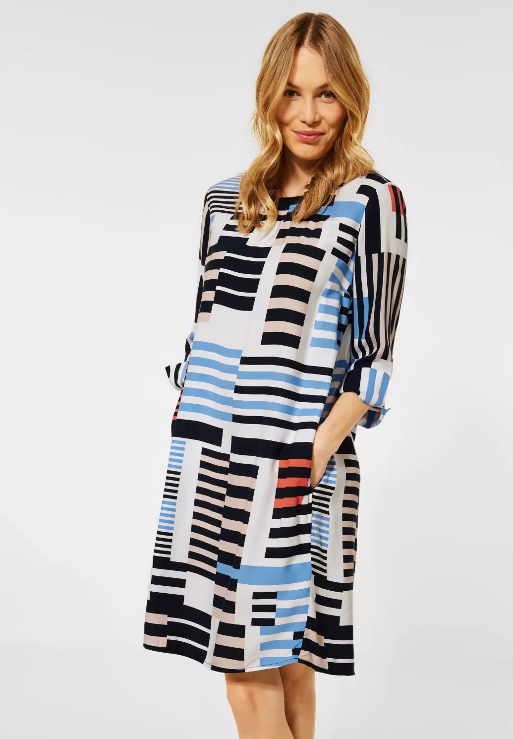 ŽENSKA OBLEKA Stripe print dress 