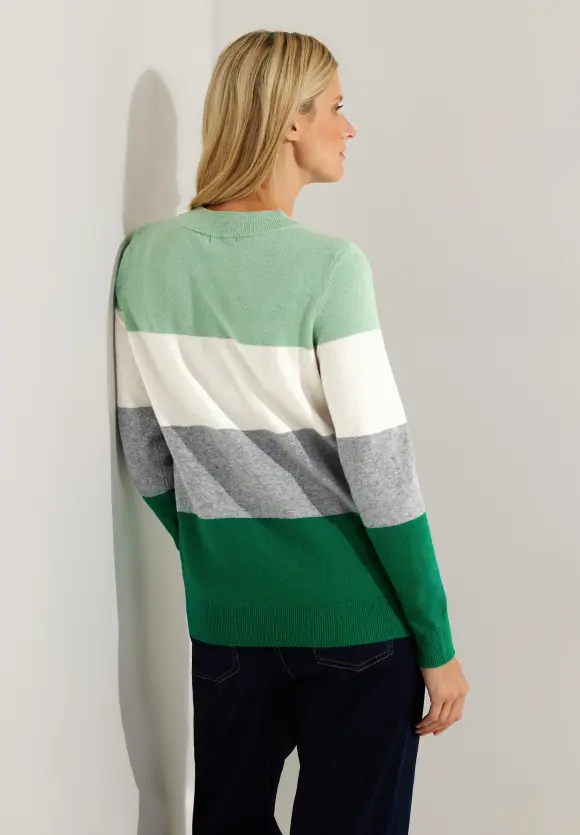 ŽENSKI PULOVER Tos_cosy stripe pullover 