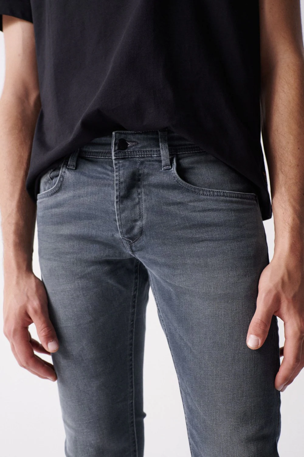 MOŠKE HLAČE Skinny jeans grey color 